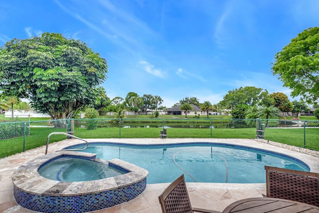 298 Las Palmas St, Royal Palm Beach, FL 33411 - view of swimming pool featuring a pool with connected hot tub