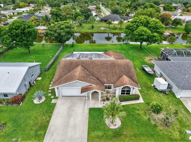 298 Las Palmas St, Royal Palm Beach, FL 33411 - aerial perspective of suburban area with a nearby body of water