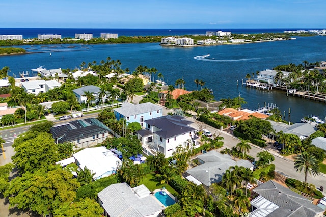 109 Arlington Pl, West Palm Beach, FL 33405 - aerial view of residential area with a large body of water