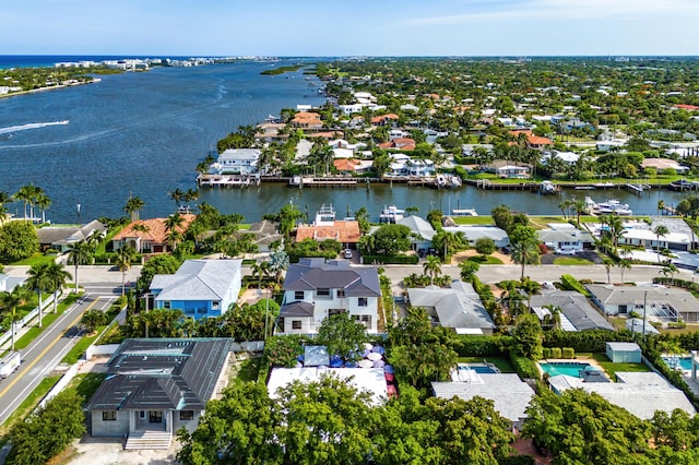 109 Arlington Pl, West Palm Beach, FL 33405 - aerial perspective of suburban area with a large body of water