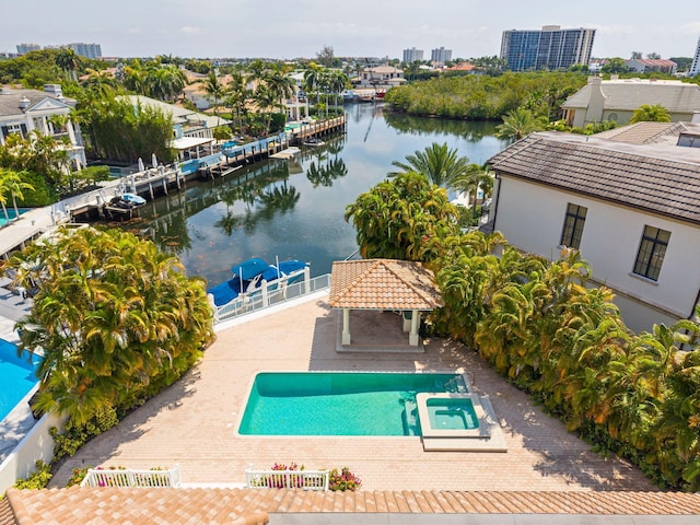 4700 Sanctuary Ln, Boca Raton, FL 33431 - bird's eye view of a large body of water and a pool