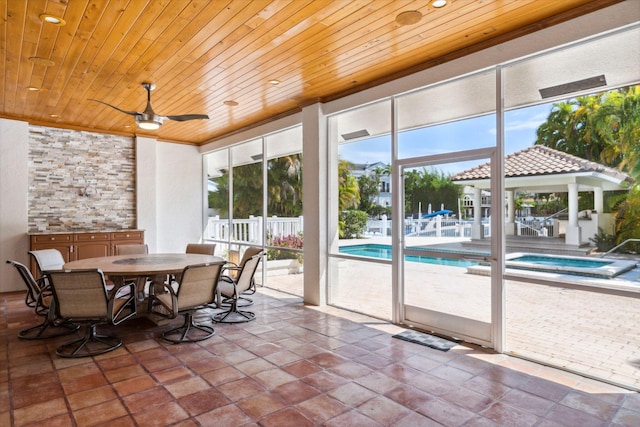 4700 Sanctuary Ln, Boca Raton, FL 33431 - sunroom / solarium with a hot tub
