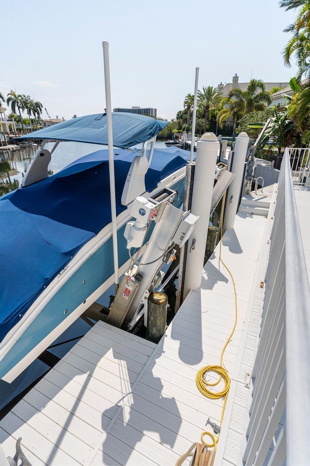 4700 Sanctuary Ln, Boca Raton, FL 33431 - dock area with boat lift