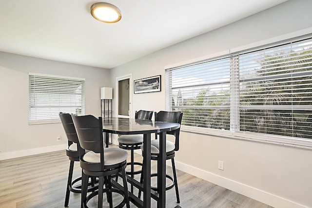 2388 SW Congress Blvd, Boynton Beach, FL 33426 - dining area with baseboards and light wood finished floors