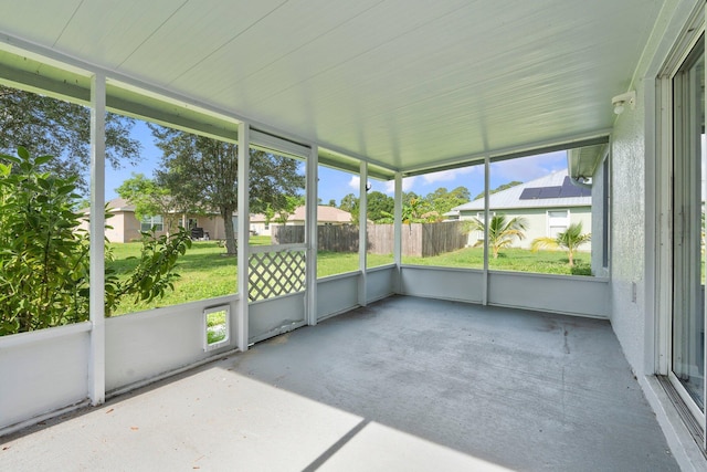 1552 SW Neponset Rd, Port Saint Lucie, FL 34953 - unfurnished sunroom with a residential view