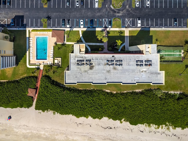 7430 S Ocean Dr Unit 518, Jensen Beach, FL 34957 - drone / aerial view of a pool
