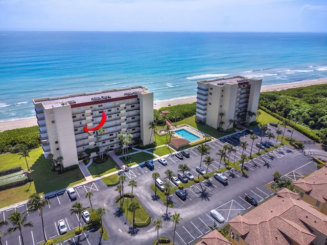 7430 S Ocean Dr Unit 518, Jensen Beach, FL 34957 - bird's eye view of expansive beach