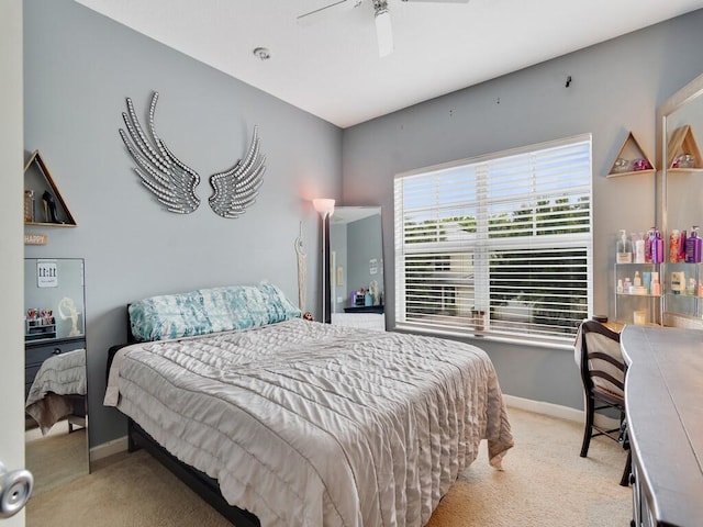 2536 Creekside Dr, Fort Pierce, FL 34981 - carpeted bedroom featuring baseboards and ceiling fan