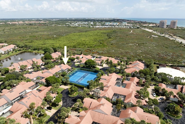 508 Sea Oats Dr Unit A-1, Juno Beach, FL 33408 - aerial perspective of suburban area with a nearby body of water