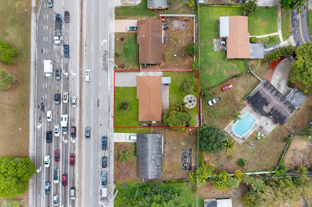 4501 N Australian Ave, West Palm Beach, FL 33407 - aerial view of property and surrounding area featuring property parcel outlined