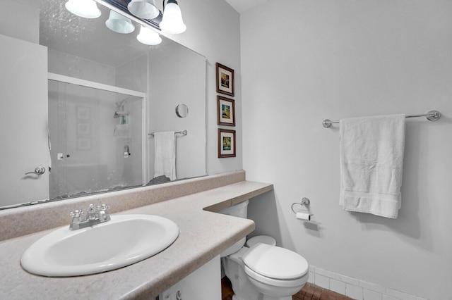 14775 Wildflower Ln, Delray Beach, FL 33446 - full bath featuring an enclosed shower, toilet, and vanity