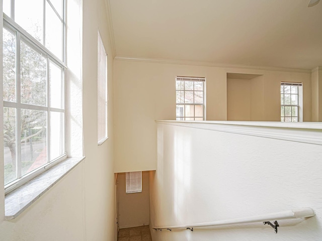 2536 57th Cir, Vero Beach, FL 32966 - staircase with plenty of natural light and crown molding