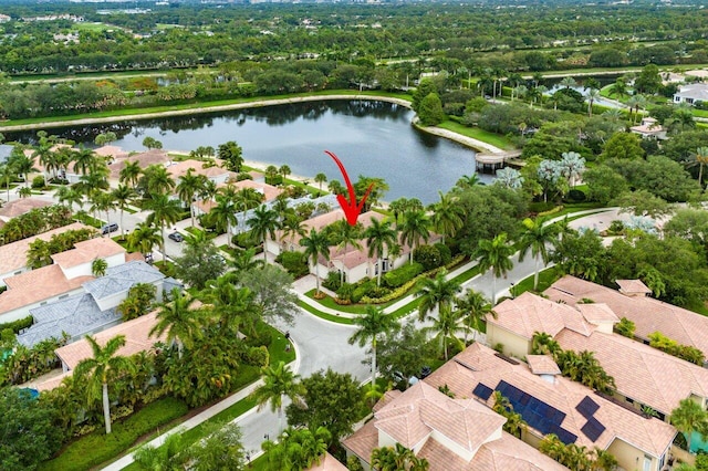 102 Andalusia Way, Palm Beach Gardens, FL 33418 - aerial view of residential area featuring a large body of water