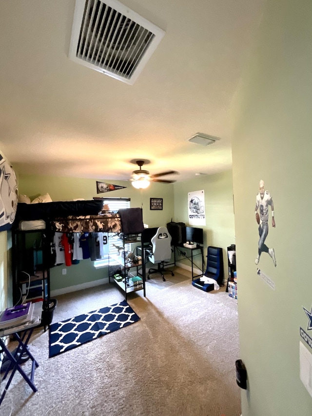 1206 SW Bargello Ave SW, Port Saint Lucie, FL 34953 - carpeted office space featuring a ceiling fan and baseboards