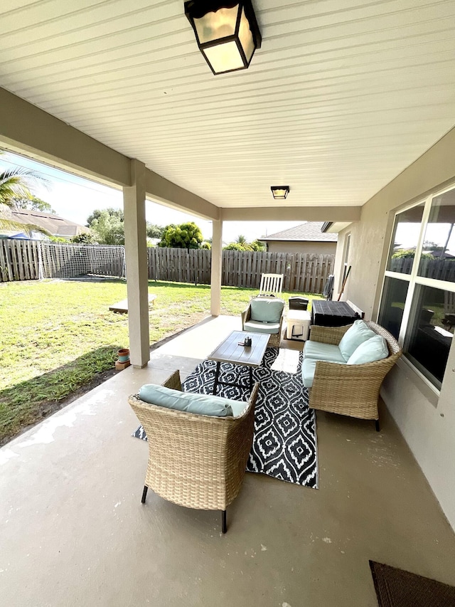 1206 SW Bargello Ave SW, Port Saint Lucie, FL 34953 - view of patio with outdoor lounge area