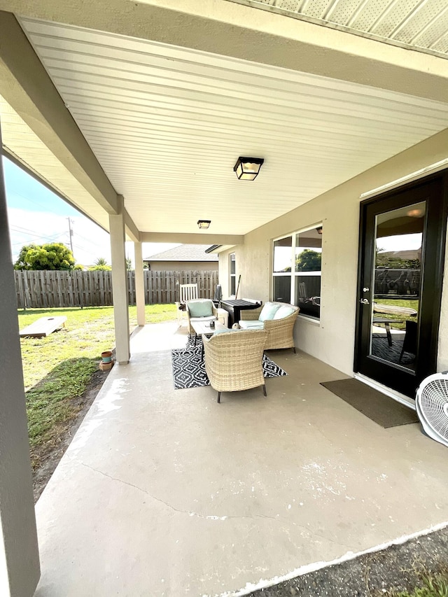 1206 SW Bargello Ave SW, Port Saint Lucie, FL 34953 - view of patio with outdoor lounge area