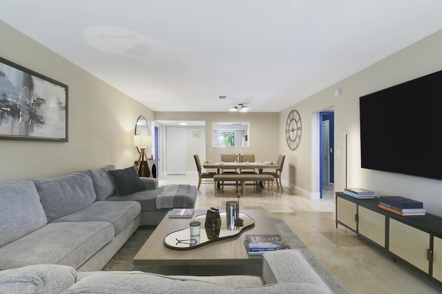 1700 Presidential Way Unit 201, West Palm Beach, FL 33401 - living area with baseboards