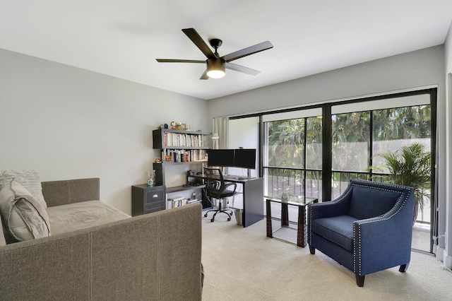 1700 Presidential Way Unit 201, West Palm Beach, FL 33401 - carpeted office space featuring a ceiling fan