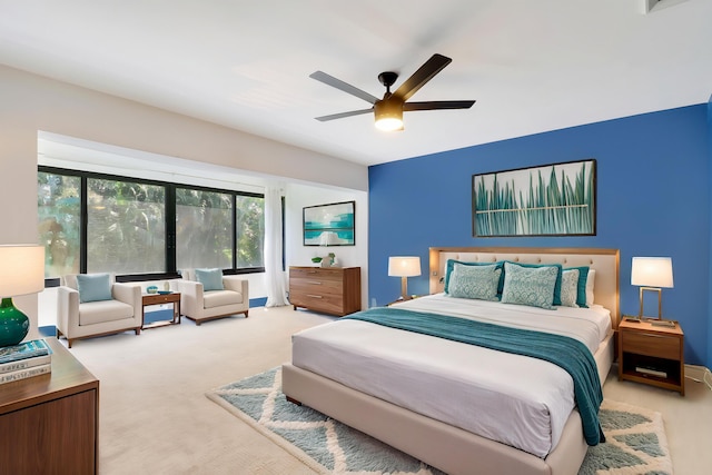 1700 Presidential Way Unit 201, West Palm Beach, FL 33401 - bedroom with carpet floors and ceiling fan