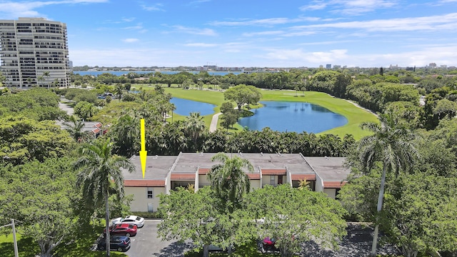1700 Presidential Way Unit 201, West Palm Beach, FL 33401 - aerial view of a nearby body of water, a local golf course, and a tree filled landscape