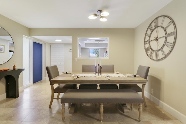 1700 Presidential Way Unit 201, West Palm Beach, FL 33401 - dining room with baseboards