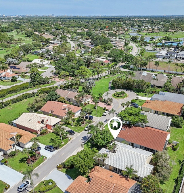 13853 Palm Grove Pl, West Palm Beach, FL 33418 - aerial view of residential area with a large body of water