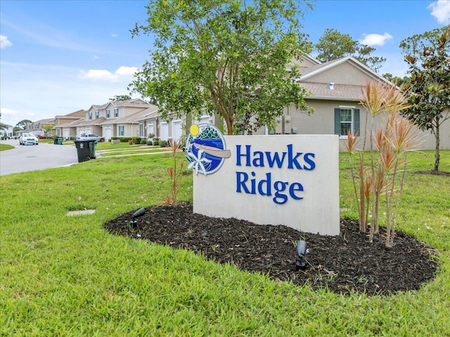 821 NE Trailside Run, Port Saint Lucie, FL 34983 - community / neighborhood sign with a yard and a residential view