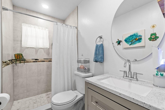 4260 Mango Tree Ct Unit B, Boynton Beach, FL 33436 - bathroom with toilet, vanity, and a tile shower