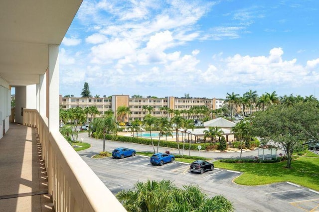 4051 Guildford C Unit 4051, Boca Raton, FL 33434 - balcony with view of pool area