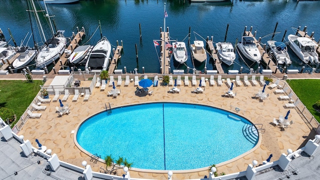 2731 NE 14th Cswy Unit 702, Pompano Beach, FL 33062 - community pool featuring a water view