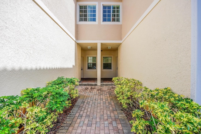 5441 Via Delray Unit 17, Delray Beach, FL 33484 - view of exterior entry featuring stucco siding