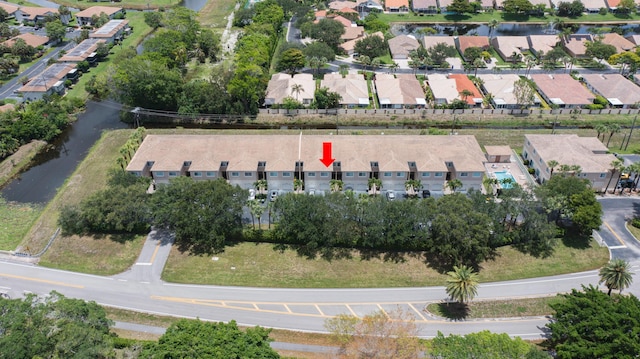 5441 Via Delray Unit 17, Delray Beach, FL 33484 - aerial overview of property's location with nearby suburban area and a large body of water