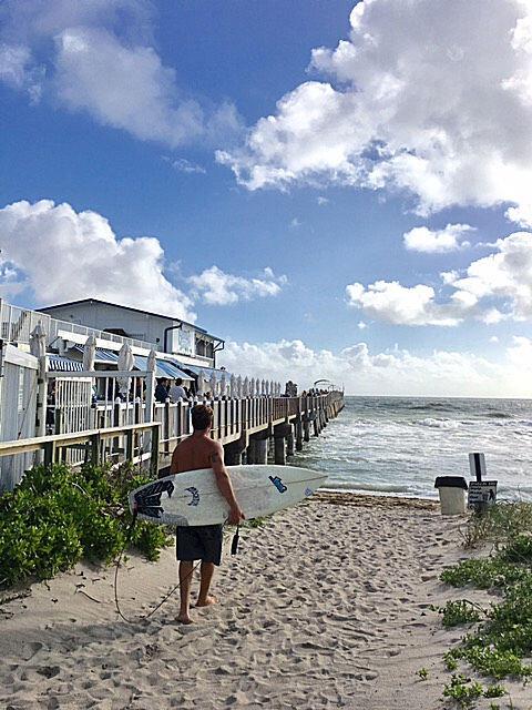 332 S E St, Lake Worth Beach, FL 33460 - dock featuring view of water and beach