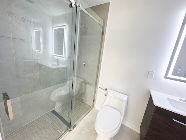 15809 85th Rd N, The Acreage, FL 33470 - full bath with toilet, vanity, and a shower stall