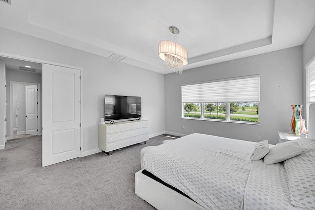 5452 Macoon Way, Westlake, FL 33470 - bedroom featuring a tray ceiling, baseboards, and carpet flooring