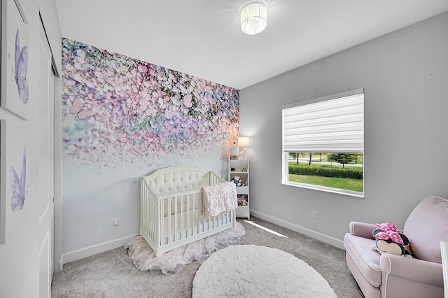 5452 Macoon Way, Westlake, FL 33470 - carpeted bedroom with baseboards and a crib