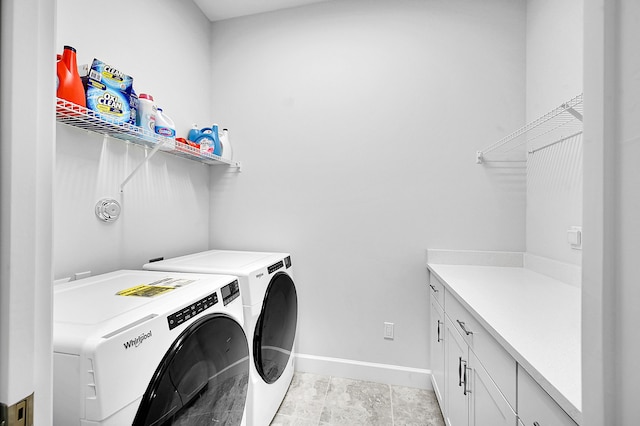 5452 Macoon Way, Westlake, FL 33470 - laundry room with independent washer and dryer, baseboards, and cabinet space