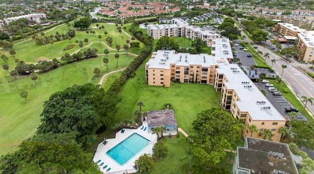 9370 SW 8th St Unit 410, Boca Raton, FL 33428 - aerial view of apartment complex, a local golf course, and a pool