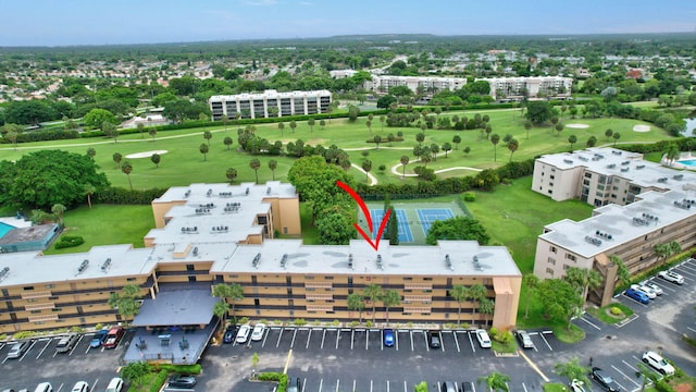 9370 SW 8th St Unit 410, Boca Raton, FL 33428 - drone / aerial view of a local golf course and apartment complex
