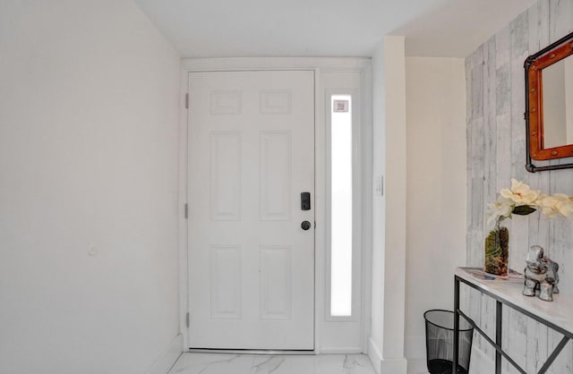 2768 Carambola Cir S Unit 301, Coconut Creek, FL 33066 - entryway featuring marble finish floors and baseboards