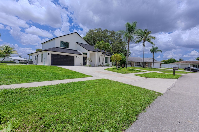 102 Granada St, Royal Palm Beach, FL 33411 - modern inspired farmhouse with driveway, a garage, stucco siding, and roof with shingles