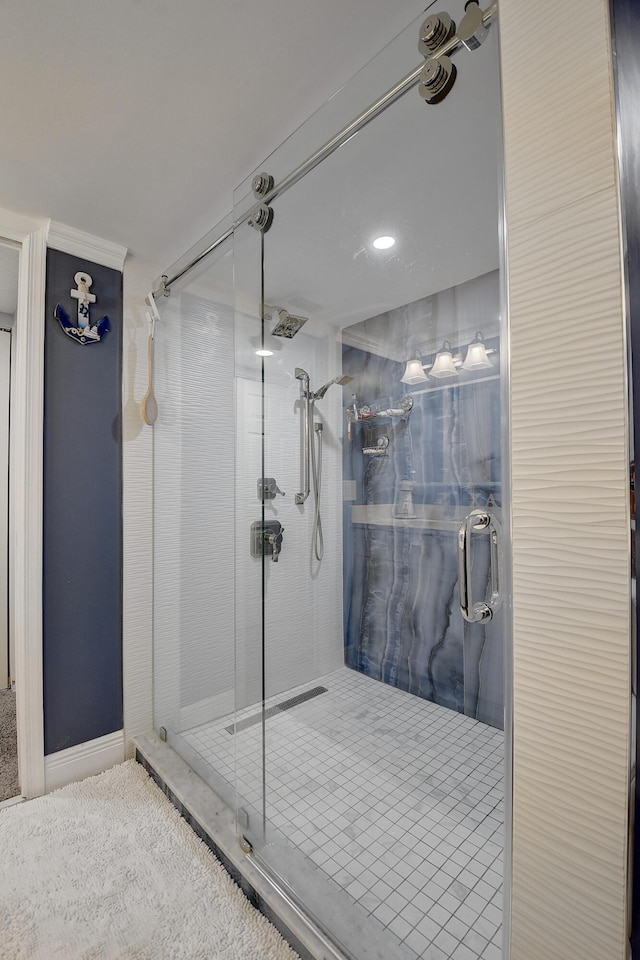 9692 Sills Dr E Unit 103, Boynton Beach, FL 33437 - full bathroom featuring a shower stall