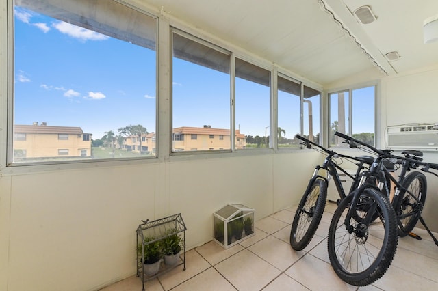 271 Saxony Unit F, Delray Beach, FL 33446 - sunroom / solarium featuring tile patterned floors