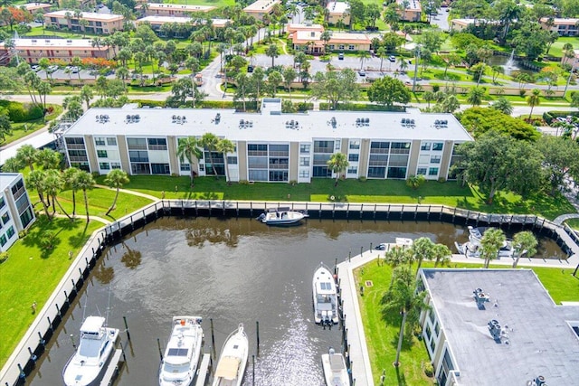 1950 SW Palm City Rd Unit 5109, Stuart, FL 34994 - aerial view of property's location with a large body of water and apartment complex / building