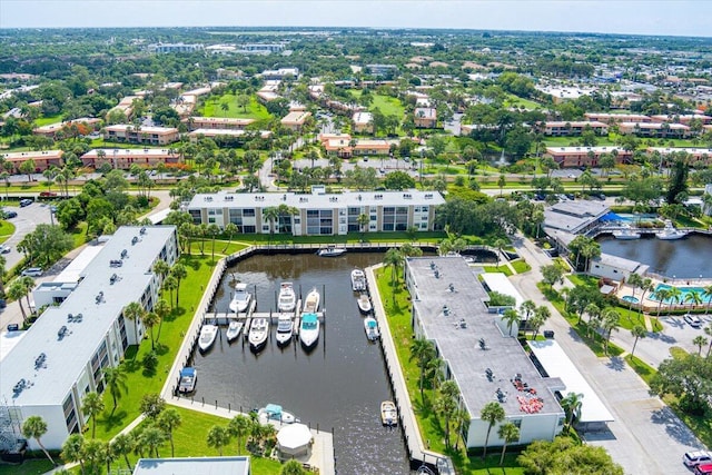 1950 SW Palm City Rd Unit 5109, Stuart, FL 34994 - aerial view of property and surrounding area with a nearby body of water