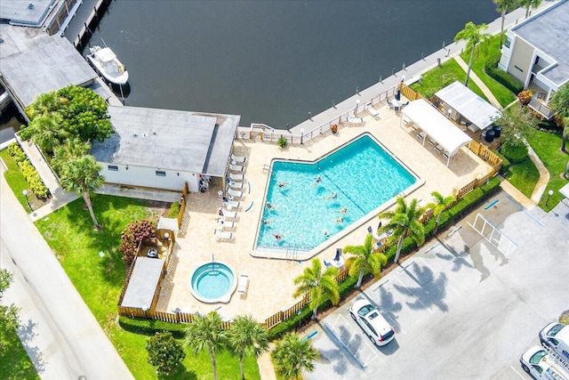 1950 SW Palm City Rd Unit 5109, Stuart, FL 34994 - view from above of property featuring a pool area