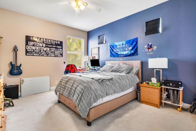 16414 Braeburn Ridge Trl, Delray Beach, FL 33446 - carpeted bedroom featuring baseboards and a ceiling fan
