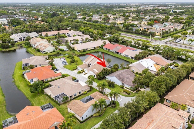 137 N Lakeshore Dr, Hypoluxo, FL 33462 - aerial perspective of suburban area featuring a nearby body of water