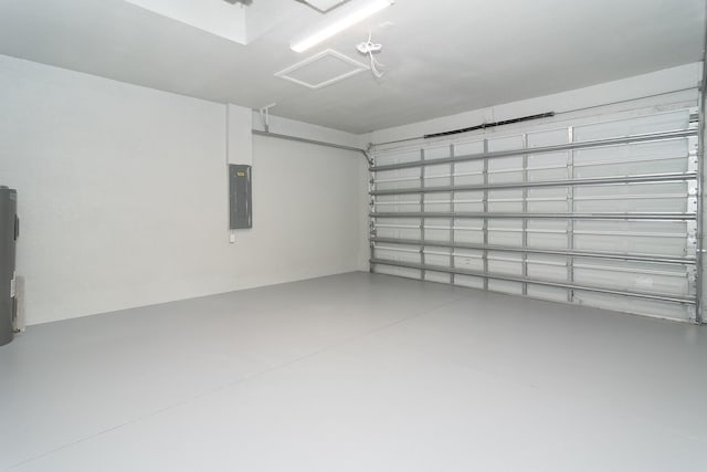 4209 25th St SW, Lehigh Acres, FL 33976 - garage featuring electric panel and water heater
