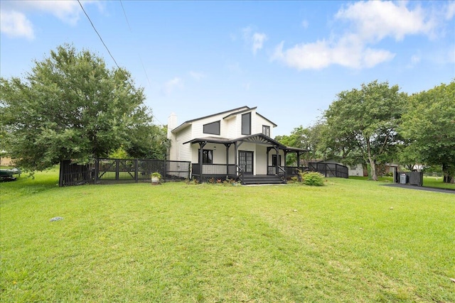 1117 Gopher Ridge Rd, Fort Pierce, FL 34982 - view of front of home with a chimney